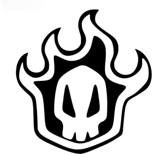 The Funny Cool Manga Logo Bleach Rukia Kuchiki Skull Vinyl Decal Laptop Tablet Skateboard Car Windows Stickers Decal