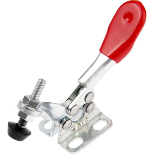 1pc GH-201-A 27Kg Capacity Quick Holding Horizontal Toggle Clamp Hand Tool Fixing Workpiece 27Kg/ 60 Lbs Toggle Clamp