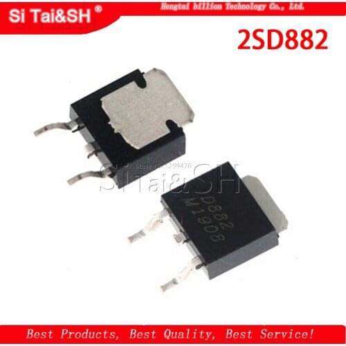 10PCS 2SD882 D882 D882M NPN TO-252