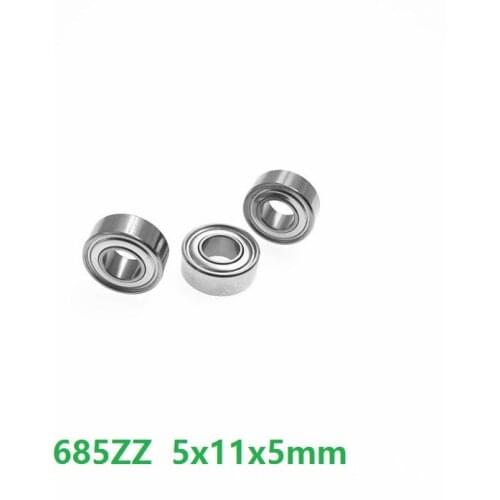 100pcs/lot 685 ZZ 685ZZ 685Z 5x11x5 mm deep groove ball bearings Miniature Mini bearing shielded 5*11*5