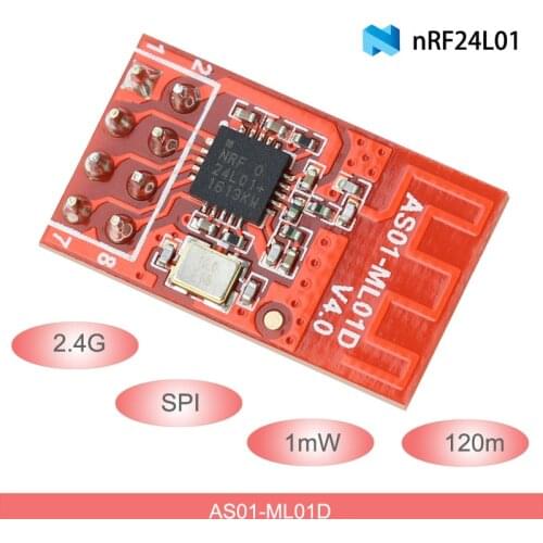 2.4G Wireless Rf Module 120m 1mW DIP SPI Rf Transmitter and Receiver nRF24L01P PCB Antenna RF Module