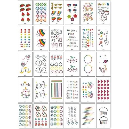 30PCS daily Fashion Women Girl boys Temporary Tattoo Sticker Full Flower Arm Body Art Big Large Fake Tattoo Sticker