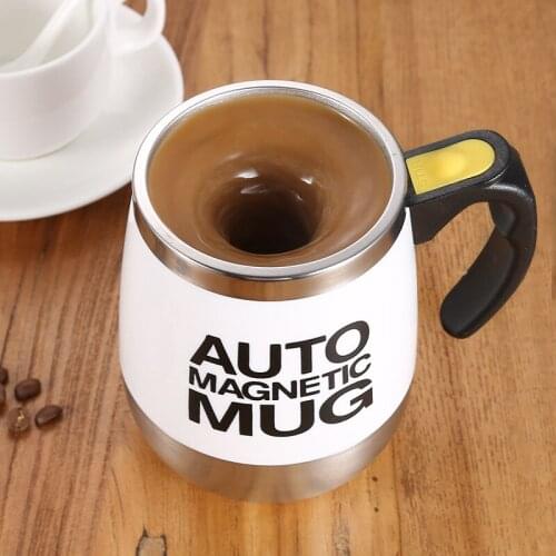400ml creative automatic mixing cup Electric magnetic stainless steel coffee cup Lazy mug Big belly stirring cup