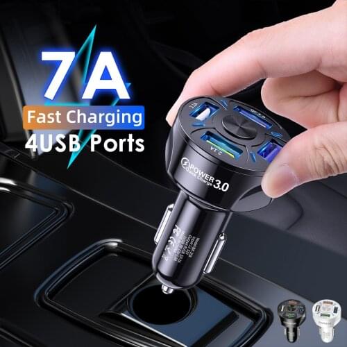 QC3.0 USB Car Charger for Samsung Fast Charging Plug Quick Phone Charge Adapter For iPhone 12 11 7 Xiaomi Mi Huawei LG