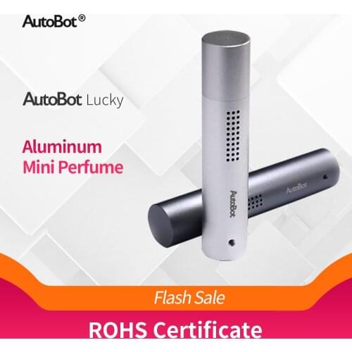 AutoBot Car Air Freshener Perfume Aroma Diffuser Air Vent Solid Perfume Silver/Grey