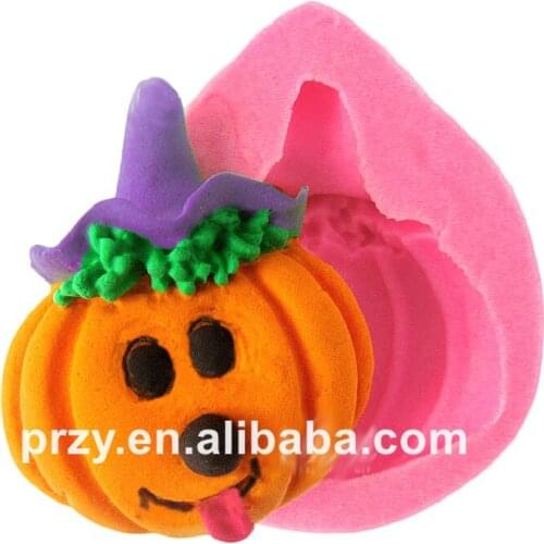 Halloween pumpkin doll silicone fondant cake decoration mold cute chocolate cake DIY tools