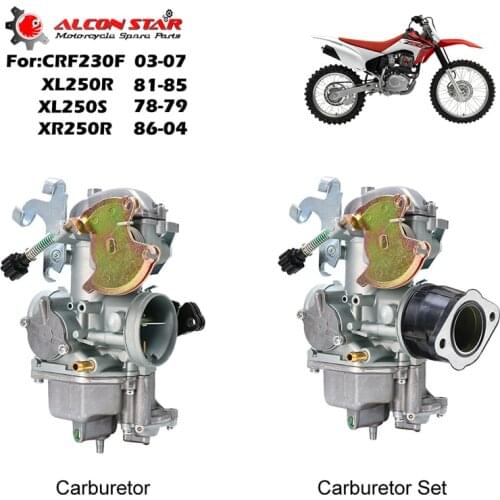 Alconstar- 30mm Motorcycle Carburetor Carb Carburedor Cable Manual For Honda CRF230F XL250R XL250S XR250R Dit Pit Bike Racing