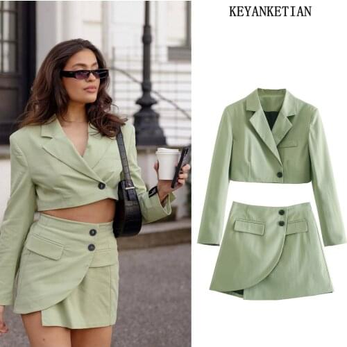 Женские пиджаки и костюмы KEYANKETIAN China At AliExpress