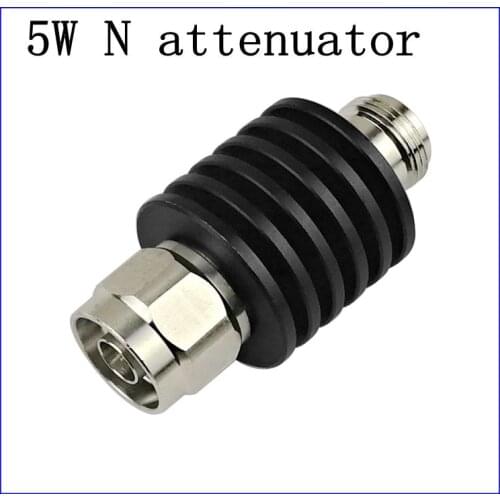 Free shipping 5W N-MF Coaxial RF Attenuator DC to 4GHz 50ohm,1/2/3/5/6/10/15/20/30/40/50dB