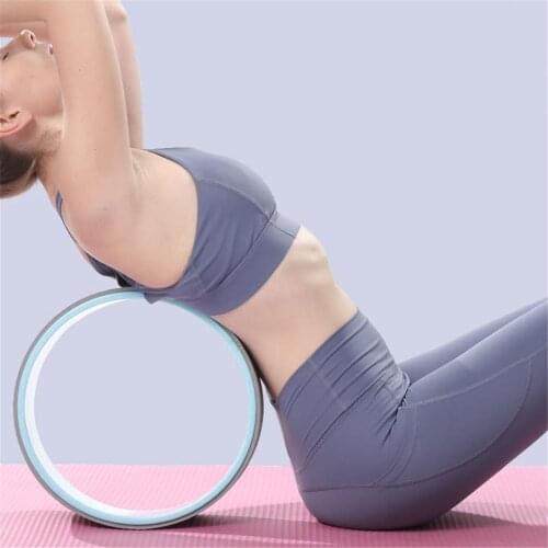 Yoga Wheel TPE Pilates Ring Gym Accessories Roller for Back Bend Workout Leg Strench Exercise Yoga Circle Bodybuilding 33x13cm