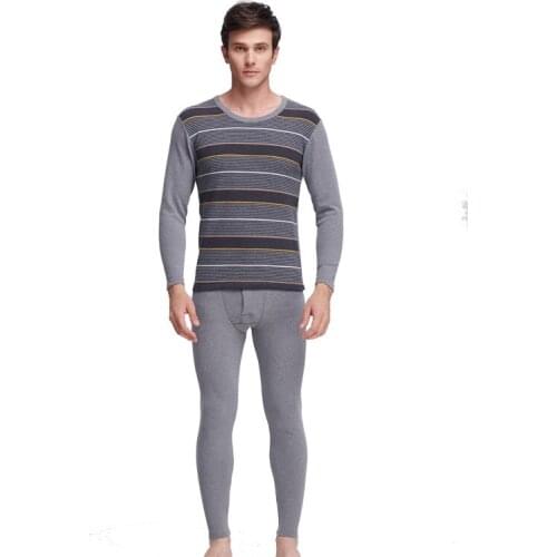 Layered Clothing Pajamas Thermos Set Male Long Johns Winter Velvet Thick Thermal Underwear For Men Warm