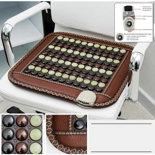 220V Infrared Heating Natural Jade Massage Mat Heated Tourmaline Rug Cushion Slab Heating Heated Mat Carpet for Office Car Home