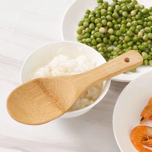 Kitchen Spatula Wooden Tableware Cookware Spoon Tool Practical Tableware Healthy Bamboo Rice Spoon