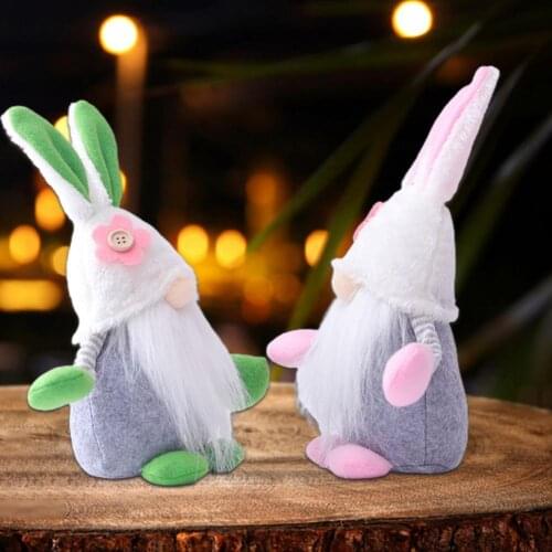 Gnome Doll Adorable Novelty Lightweight Faceless Dwarf Doll Tabletop Ornaments Easter Birthday Gift for Spring Party