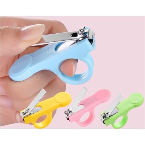 Baby Safety Nail Clipper 1Pcs Finger Trimmer Scissor Non-slip Buckle Portable Mini Manicure Cutter Nail Scissors Baby Nail Care