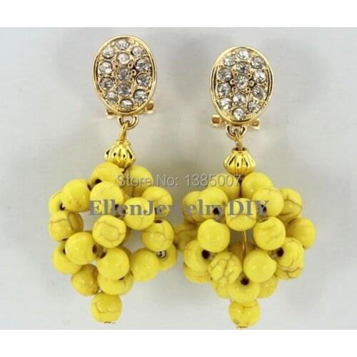 Fashionable beautiful Beads Earrings,Nigerian beautiful Earrings Bridesmaid Earrings Wedding Gift African Bridal Jewelry
