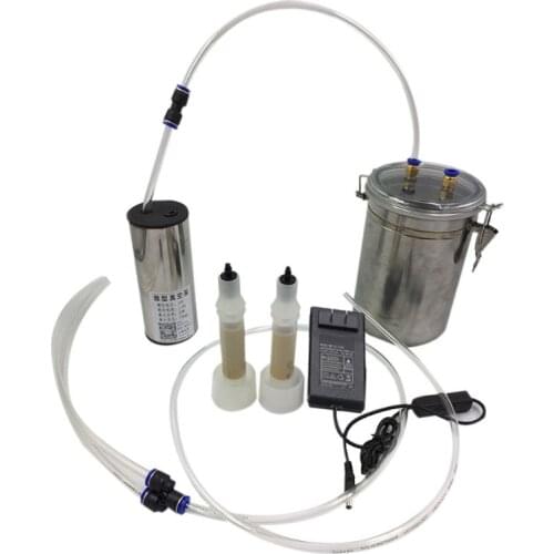 Durable Stainless Steel 2L Electric Pulse Milking Machine Tools with Adjustable Q0KA