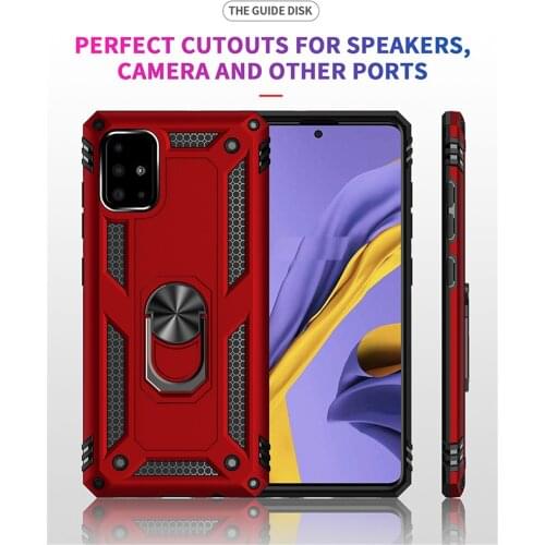 Shockproof Case for Samsung M31S 2020 Back Cover Metal Ring Holder for Samsung Galaxy M31 Case M 31 S 51 M315 M11 M21 M51 Coque