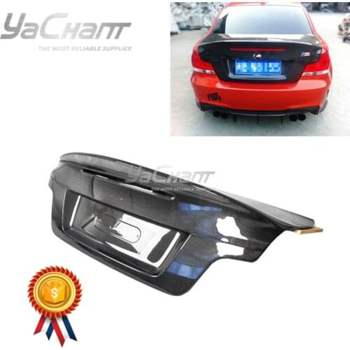 Car-Styling Carbon Fiber Trunk Fit For 2010-2012 BMW 1M Coupe CSL Style Trunk Boot Lid