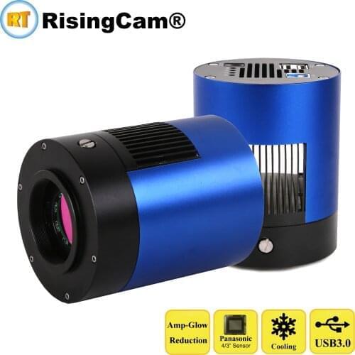 USB3.0 Monochrome 16mp Panasonic 4/3inch CMOS sensor TE cooling astronomical telescope camera cooled astronomy camera