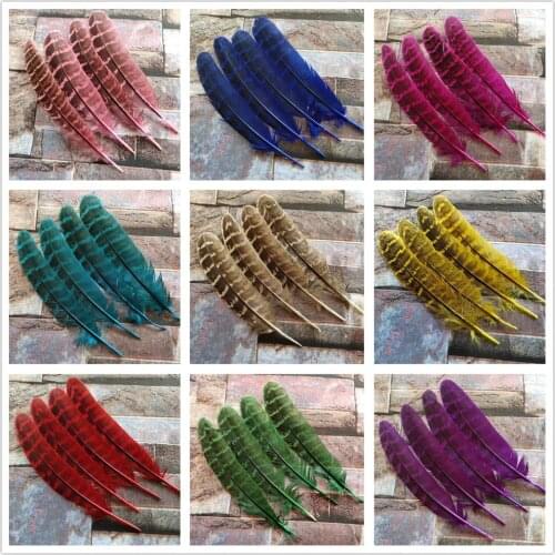 High Quality 100 pcs Beautiful 10-15cm/4-6inch Pheasant Feathers DIY Jewelry Christmas Holiday Decoration