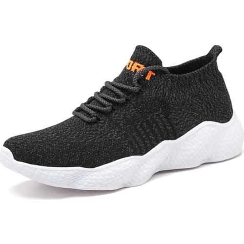 Y80 Mens Sneakers Casual Shoes Spring Teens Mesh Slip-on Breathable Loafers Fashion Chunky Deporte Lassic Trekking Black Gray