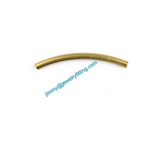 Jewelry findings Raw Brass metal spacer tube beads Pave tube beads draw tube 2*25mm