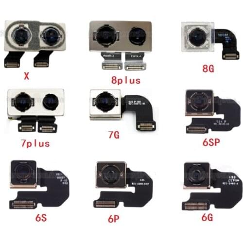 Back Camera for iPhone 7 6PLUS 6G 6S 6SPLUS 7Plus 8 8Plus X XS XS MAS XR Rear Camera with Flex Cable Replacement Parts