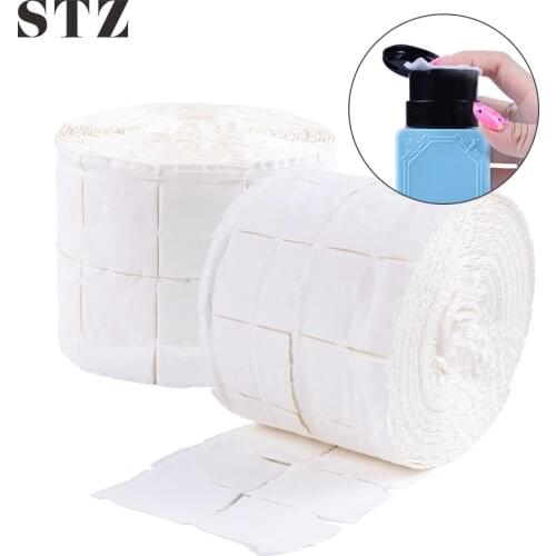 500pcs/roll Nail Polish Remover Cotton Wipes for UV Gel Manicure Lint-free Cleaning Pads Paper Pedicure Napkins Nail Tools #918