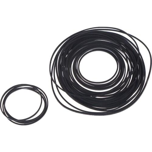 1pack 1*1mm Mix Cassette Tape Replacement Rubber CD DVD Cassette Tape Recorder Turntable Strap Belt For CD-ROM Video Machines