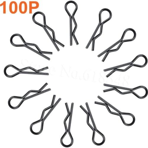 100pcs Micro Body Clips Pins For 1:16 1/18th RC Car Buggy Monster Trucks WLtoys Himoto HSP Traxxas Remote Control Toys