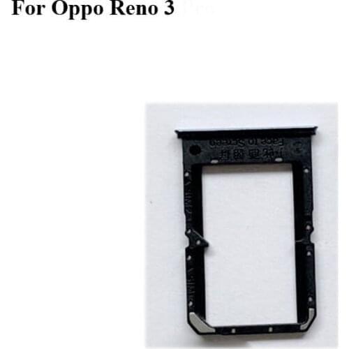 2PCS For Oppo Reno 3 Tested Good Sim Card HolderTray Card Slot For Oppo Reno3 Sim Card Holder Replacement Parts Re no 3