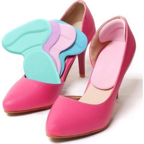 2-In-1 Useful T-Shape Thread Thicker Rear Foot Wear Stickers High Heels Soft Mat Heel Inserts Insoles Pads Cushion Supports