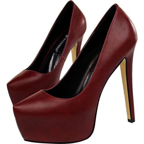 2020 Womens Pumps Fashion Womens 13.5 High Heels Shoes Platform 5.5cm Ladies Sexy Heels Female Shoe Plus Size