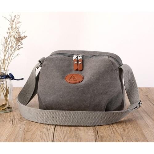 2021 KVKY Vintage Canvas Messenger Bags Leisure small Womens Shoulder bags Female Crossbody Bag High Quality Ladies Handbags