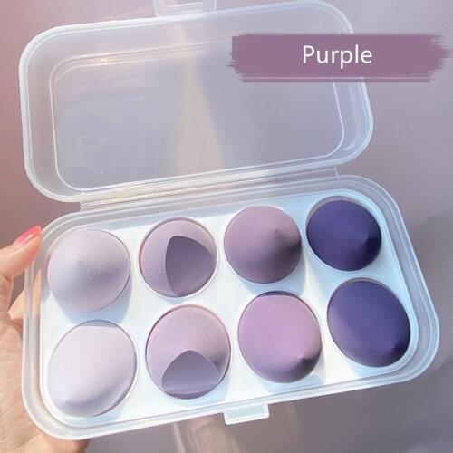 8pcs Water Drop Shape Cosmetic Puff Make Up Cosmetic Powder Puff Sponge Beauty to Make Up Tools Accessories Water-drop Shape