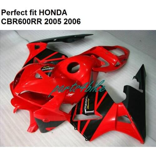 ABS plastic fairings for Honda CBR 600RR 05 06 red fairing kit CBR600RR 2005 2006 SZ30