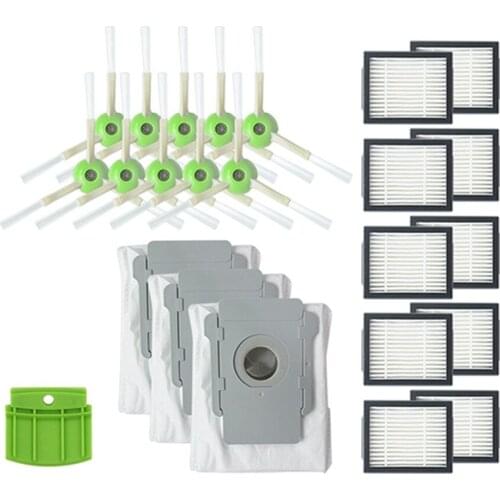For IRobot Series Robot Vacuum Cleaner Filters Side Brushes Dust Bags Roller Brush for IRobot Series I7 I7+ E5 E6 Vacuum Cleaner