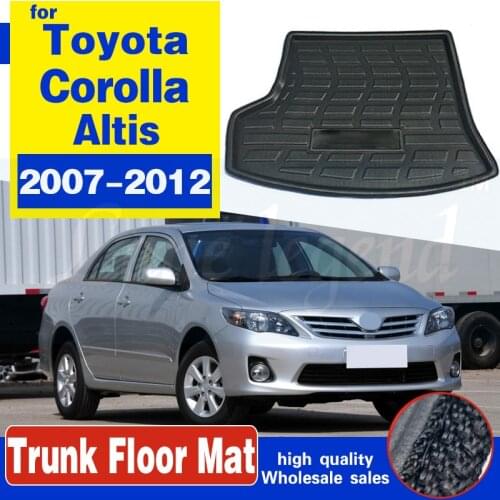 For Toyota Corolla Altis Sedan 2007 2008 2009 2010 2011 2012 Car Trunk Mat Cargo Boot Tray Liner Floor Carpet Waterproof Pad