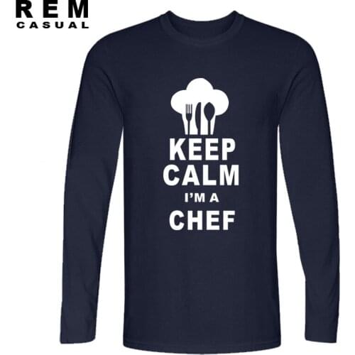Keep Calm I'm a Chef - Cook Restaurant Kitchen FUNNY PRINTED MENS T-SHIRT Gift TOP MENS CASUAL PRINTED Long sleeve T SHIRT