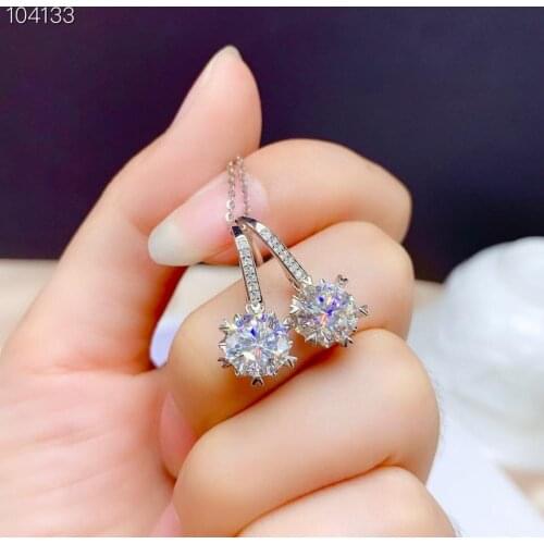 Moissanite Popular style recommendation, lady ear nails, 925 Sterling silver, high hardness, diamond substitutes