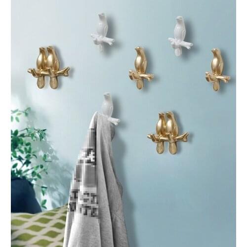 Resin Hook Wall Decoration Bedroom Door Behind Seamless Coat Key Frame Sticky