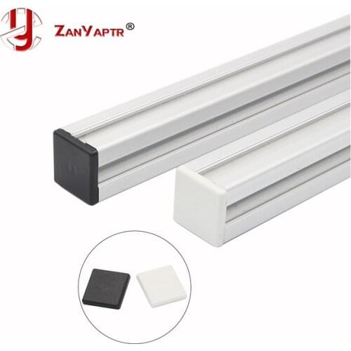 10pcs Plastic End Cap Cover Plate black or white for EU Aluminum Profile 2020 Endcap