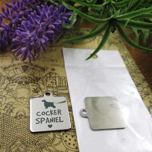 10pcs--"Cocker Spaniel"dog lover stainless steel charms more style for choosing DIY Charms pendants for necklace