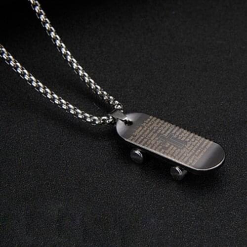 Simple Titanium Steel Alloy Necklace Personality Hip Hop Pendant Chain Necklace Fashion Brand Accessories