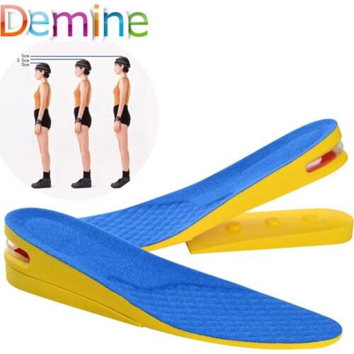 Adjustable Height increase insoles for Men Women Up Invisiable Air Cushion Heel Taller Shock Absorption Shoes Pads