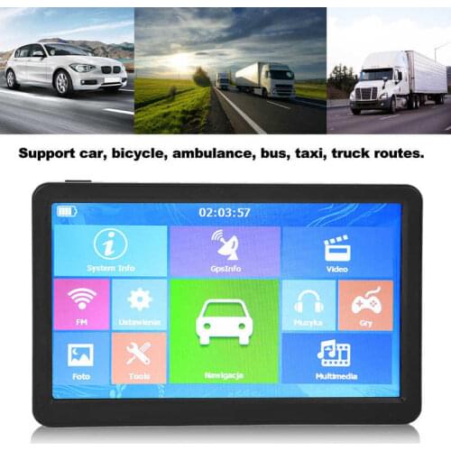 9in Universal GPS Navigation Machine 256MB 8G HD Capacitive Touch Screen for Car Truck Lorry New