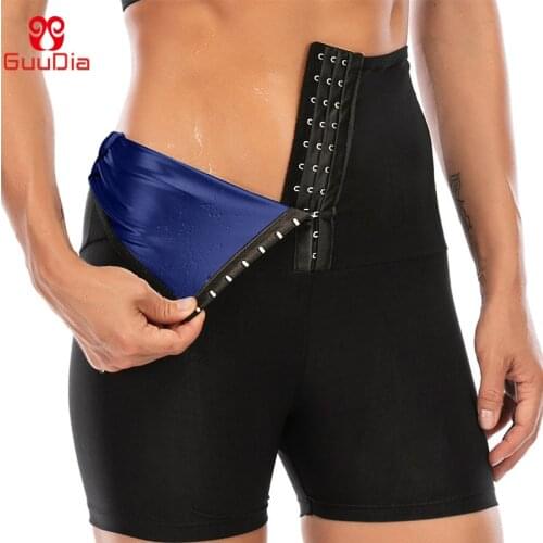 GUUDIA Sauna Sweat Pants Waist Trainer Weight Loss Pants Body Shapers Women Neoprene Slimming Shapewear Tummy Control Legging