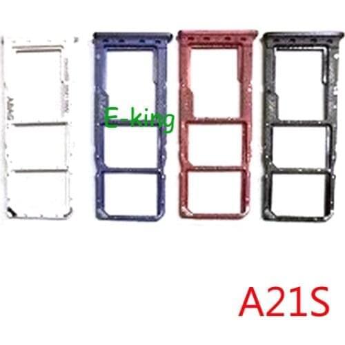 10PCS For Samsung Galaxy A21S A217 Sim Card Slot Tray Holder Sim Card Reader Socket