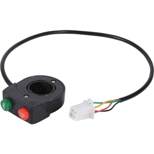 12V Horn Head Light Black On-Off Button Handlebar Switch For Motorcycle Scooter